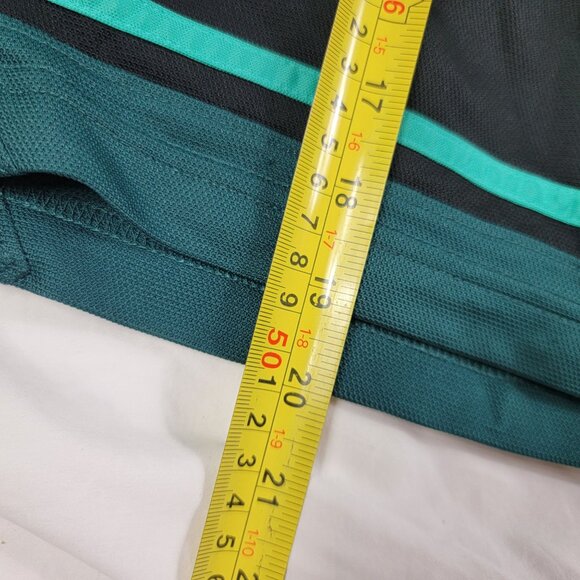 Nike Dri Fit Mens Large Black Green Athletic Shorts Casual Running Gym Training - Picture 12 of 12